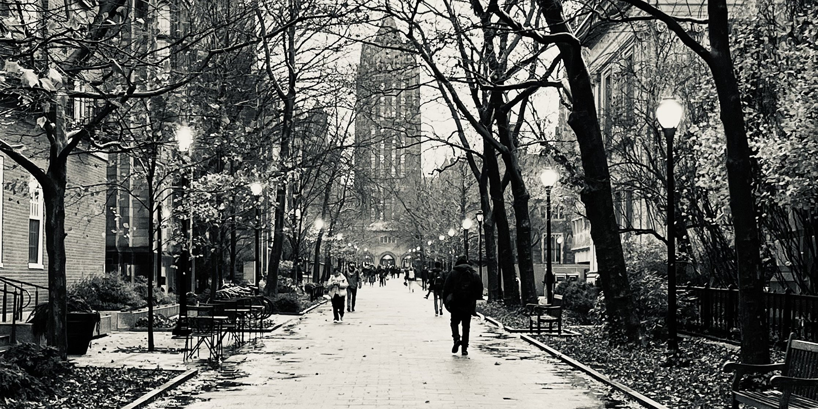 Walkway on Yale Campus