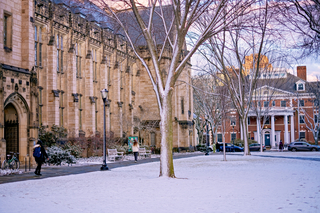 Winter view on campus